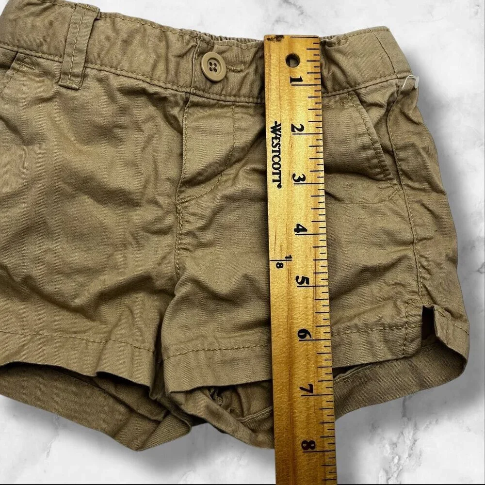 Old Navy‎ Toddler Girl 2T Adjustable Shorts Khaki 100% Cotton